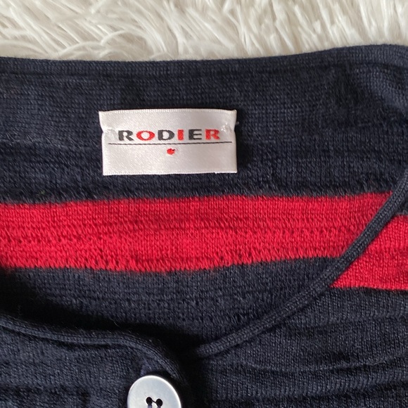 Women’s Rodier ribbed warm horizontal stripes formal casual jacket , size L - Picture 7 of 13